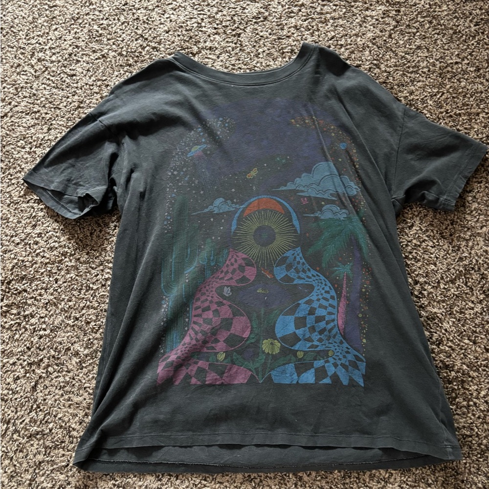 Hollister Black Graphic Short Sleeve Tee
